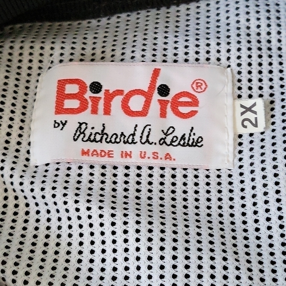 Birdie by Richard A. Leslie black and yellow half zip pullover - Picture 9 of 11